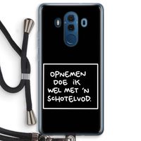 Schotelvod: Huawei Mate 10 Pro Transparant Hoesje met koord