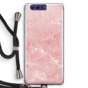 Roze marmer: Honor 9 Transparant Hoesje met koord