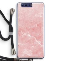 Roze marmer: Honor 9 Transparant Hoesje met koord