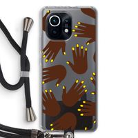 Hands dark: Xiaomi Mi 11 Transparant Hoesje met koord