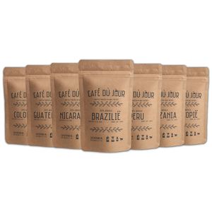 Café du jour single origins verse koffie 7 x 250 gram