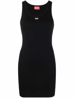 Diesel robe à débardeur en D - Noir