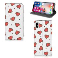 Apple iPhone Xs Max | Hoesje met Magneet | Hearts