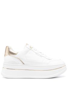 Michael Michael Kors baskets en cuir Hayes à plateforme - Blanc