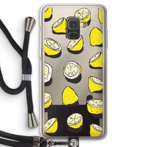 When Life Gives You Lemons...: Samsung Galaxy A8 (2018) Transparant Hoesje met koord