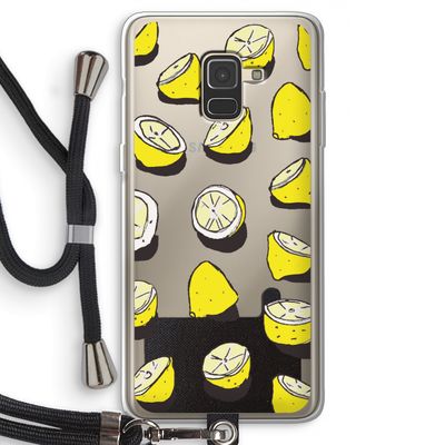 When Life Gives You Lemons...: Samsung Galaxy A8 (2018) Transparant Hoesje met koord