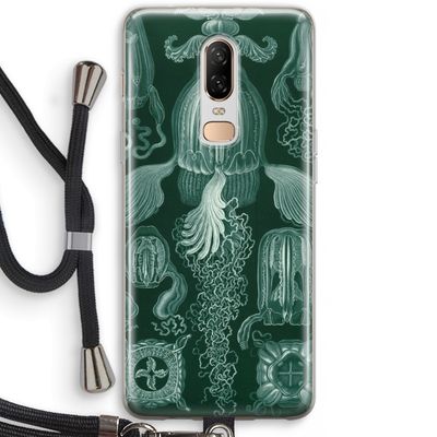 Haeckel Cubomedusae: OnePlus 6 Transparant Hoesje met koord