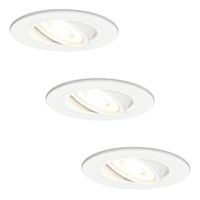 HOFTRONIC™ Set van 3 stuks dimbare LED inbouwspots Pittsburg 5 Watt 4000K spot kantelbaar