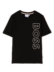 BOSS Kidswear t-shirt à logo imprimé - Noir