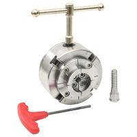 VidaXL Houtklauwplaat 4 bekken m33 verbinding 96 mm staal zilverkleur