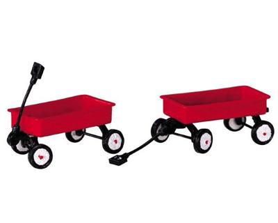 Red wagons - Lemax