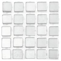 119x stuks mozaieken maken steentjes/tegels kleur grijs 5 x 5 x 2 mm   - - thumbnail