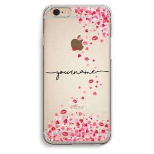 Hartjes en kusjes: iPhone 6 / 6S Transparant Hoesje
