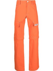 MISBHV pantalon droit à empiècements détachables - Orange