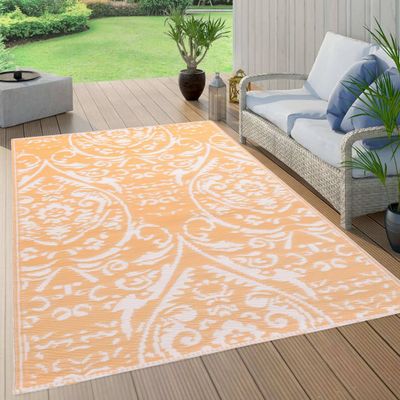 VidaXL Buitenkleed arakil 80x150 cm pp oranje en wit