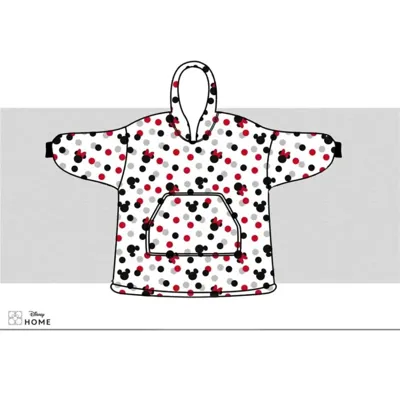 Mickey Mouse hoodie poncho stipjes maat XS - L - polyester