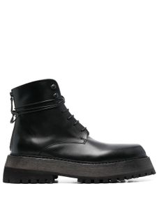 Marsèll bottines en cuir à lacets - Noir