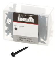 Blackline Spaanplaatschroef Hcp Zwart Ck Torx TX15 3.5X20 | 100 stuks - 6904.20.33520
