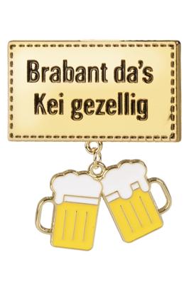 Badge/ broche rechthoek das kei gezellig