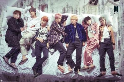 Poster BTS Group Bed 91,5x61cm