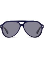 Dolce & Gabbana Eyewear lunettes de soleil Lusso Sartoriale - Bleu - thumbnail