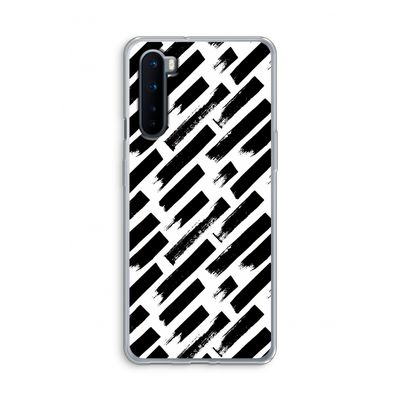 Zwarte vegen: OnePlus Nord Transparant Hoesje