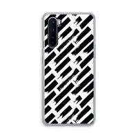 Zwarte vegen: OnePlus Nord Transparant Hoesje