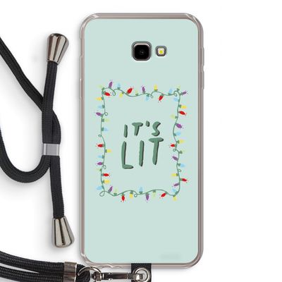 It's Lit: Samsung Galaxy J4 Plus Transparant Hoesje met koord