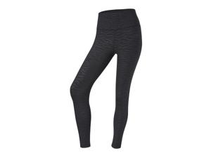 CRIVIT Dames sportlegging (zwart/all-over-print, XS (32/34))