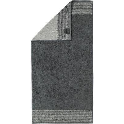Cawö Cawo Two-Tone Badhanddoek Leisteen 80x150