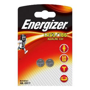 Enerdis Energizer alkaline lr43/186 blister 2 stuks