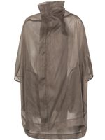 Rick Owens manteau à effet de transparence - Gris - thumbnail