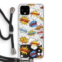 Pow Smack: Pixel 4 Transparant Hoesje met koord