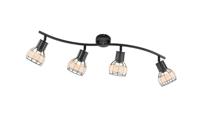 Fischer & Honsel Landelijke plafondlamp Straw 4-lichts 21266 - thumbnail