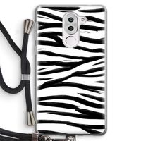 Zebra pattern: Honor 6X Transparant Hoesje met koord