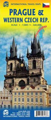 Wegenkaart - landkaart Prague & Western Czech Rep - Praag & West-Tsjechië | ITMB
