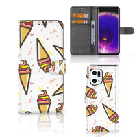 OPPO Find X5 Pro Book Cover Icecream