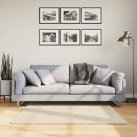 VidaXL Vloerkleed huarte laagpolig zacht wasbaar 120x120 cm crème