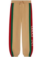 Gucci pantalon de jogging à logo brodé - Tons neutres