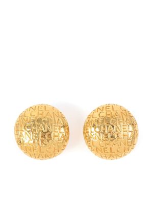 CHANEL Pre-Owned boucles d'oreilles à logo