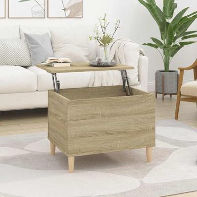 Salontafel 60x44,5x45 cm bewerkt hout sonoma eikenkleurig