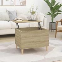 Salontafel 60x44,5x45 cm bewerkt hout sonoma eikenkleurig