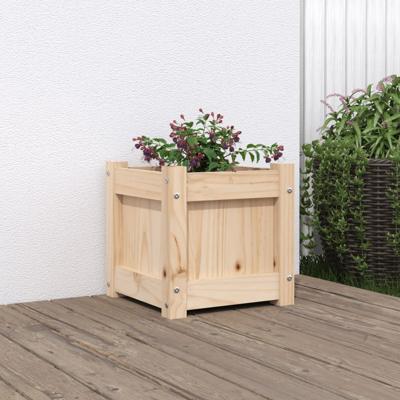VidaXL Plantenbak 31x31x31 cm massief grenenhout