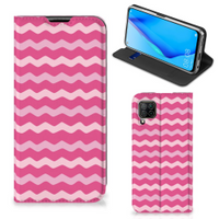 Huawei P40 Lite Hoesje met Magneet Waves Pink