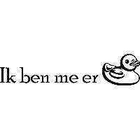 Ik ben me er een(d)je - Muursticker