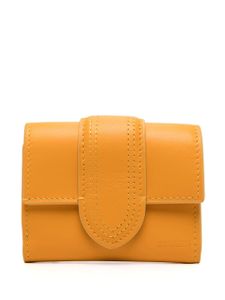 Jacquemus portefeuille Le Compact Bambino en cuir - Orange