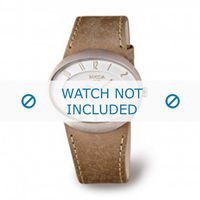 Horlogeband Boccia 3165.01 Leder Bruin 26mm - thumbnail
