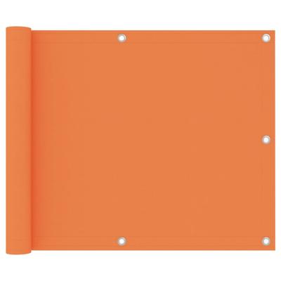 Balkonscherm 75x400 cm oxford stof oranje