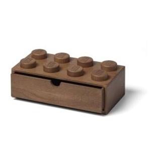 Lego Wooden Collection - Opbergbox Bureaulade Brick 8 - Hout - Bruin
