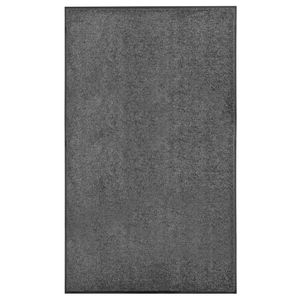 VidaXL Deurmat wasbaar 90x150 cm antraciet